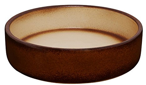 K&K bonsaiskål/växtskål brun 20 x 6 cm (volym: 800 ml) lämplig för utomhusbruk, helt glaserad av tung stengos-keramik (5 års garanti)