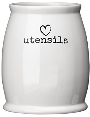 Premier Housewares Charm Utensil Jar, White