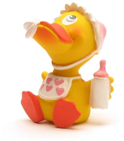 DUCKSHOP I Quietscheentchen Baby Mädchen I Badeente I L: 8 cm