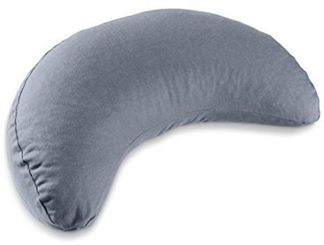 Lotuscrafts Cojin Yoga Meditation Media Luna Shanti - Relleno de Espelta - Cubierta en Algodon Lavable- cojin Yoga Zafu - Cojin Suelo Media Luna - Meditation Cushion - Certificado Gots