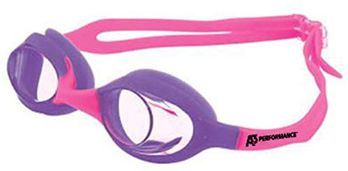 A3 Performance A3 Flex Youth Swim Goggles | Leak-Free, Comfortable, Clear Vision | Stylish for Girls, Boys, Toddlers | Perfect for Swimming Outside and Indoors | Safe and Easy to Use (Purple/Pink)