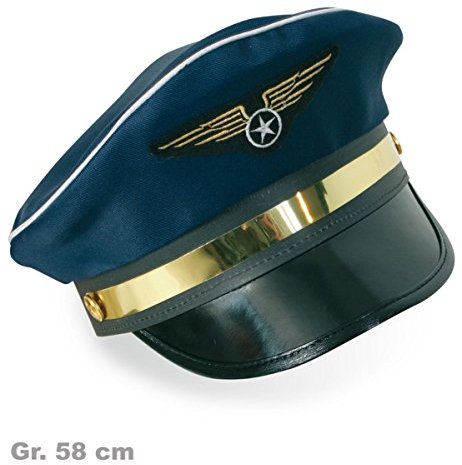 FASCHING 38213 Piloten-Mütze Hut Pilot NEU/OVP