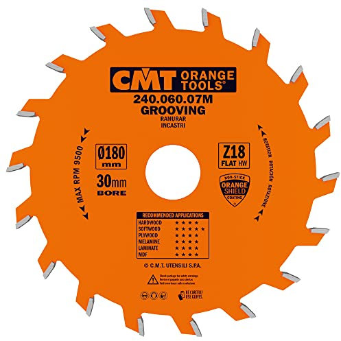 CMT ORANGE TOOLS 240.060.07M - NUTKREISSÄGEBLATT 180X6X30 Z=18 FLACHZAHN