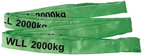 Braun 20041RS Rundschlinge 2000 kg Tragkraft, 4 m Umfang, endlos mit Polyesterkern, grün