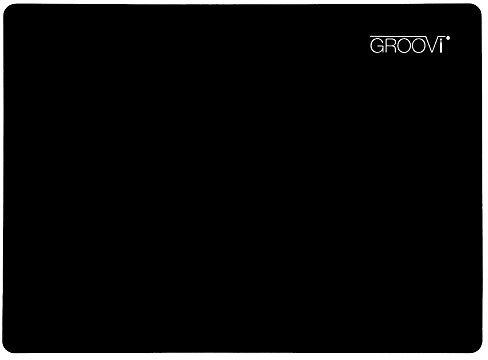 Groovi A4 Craft Mat - Black: Perfect for Crafting, Colouring, Drawing, Shading, Cutting, Embossing, Sewing & Fabric. Double Sided Mat with Soft Side & Rigid Side. for Projects, Hobby & Scrapbooking