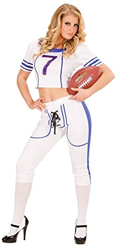 Widmann 77351 – vuxna kostym American Football Girl, Top and Hose, S