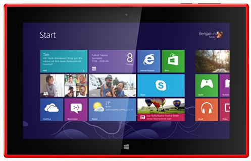 Nokia Lumia 2520 PC-Tablet (25,7 cm (10,1 Zoll) Full-HD-Display, 6,7 Megapixel Kamera, Quad-Core-Prozessor, 2.2GHz, 2GB RAM, Micro-SIM, Win RT 8.1) rot