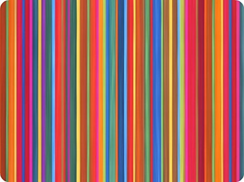 Kitchen Stripes Glass Worktop Saver/Chopping Board - 50 x 40cm