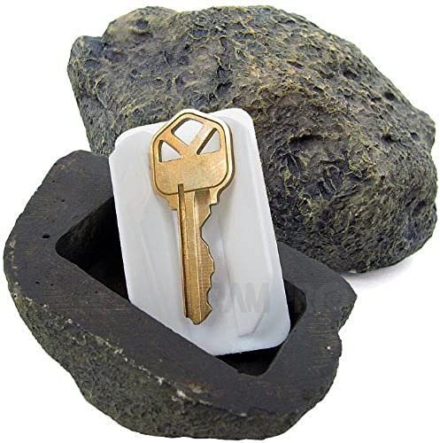 RamPro Hide-a-Spare-Key Fake Rock – sieht aus und fühlt sich an wie echter Stein, sicher für den Garten oder Hof, Geocaching (1)