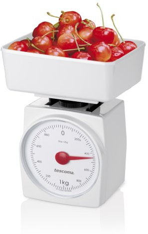 Tescoma Sharp Küchenwaage, Kunststoff, weiß, 2 kg