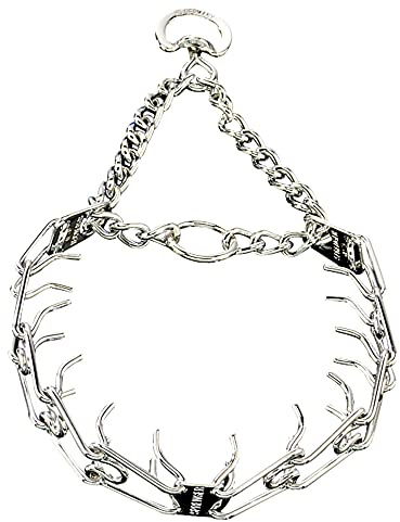 Herm Sprenger Heavyweight Prong Collar 25 long For Necks of Up To 22, Chrome Plated Steel