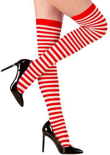 W WIDMANN MILANO Party Fashion - Sur-bas rayés, 70 DEN, Carnaval, Fête à thème