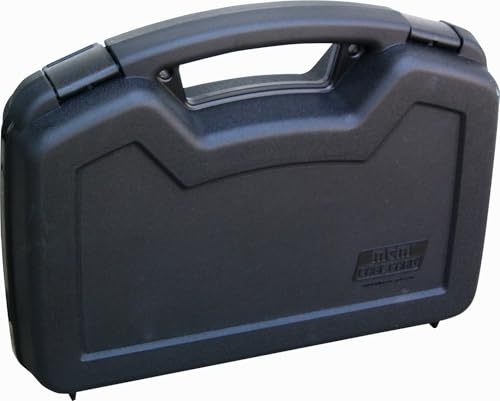 MTM 807-40 Pistol Handgun Case Single Up to 6 Revolver, USA Made, Black