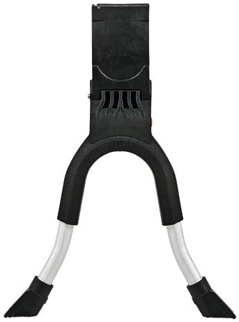 Hebie Unisex – Erwachsene Zweibeinständer-2260364200 Zweibeinständer, schwarz/Silber, One Size