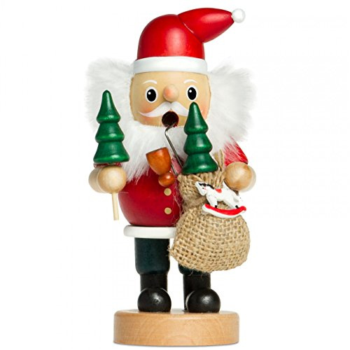 SIKORA Räuchermännchen aus Holz Verschiedene Motive Räucherfigur Deko Weihnachtsfigur - RM-B, Farbe/Modell:B01 rot - Weihnachtsmann, Höhe in cm:Höhe ca. 16 cm