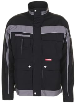 Planam Bundjacka Plaline, storlek 58 i svart/zink, 1 styck, 2500058