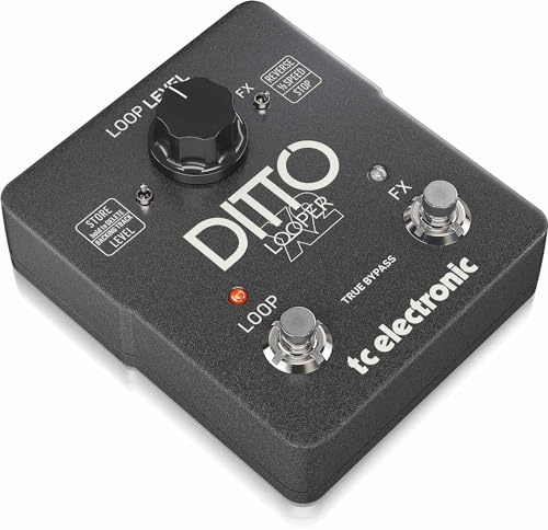 TC Electronic DITTO X2 LOOPER Highly Intuitive Looper Pedal with Dedicated Stop Button and Loop Effects
