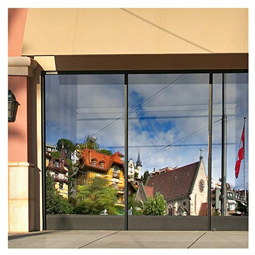 BDF S15 Window Film Daytime Privacy and Heat Control Mirror Silver 15 (Dark) - 48in X 24ft