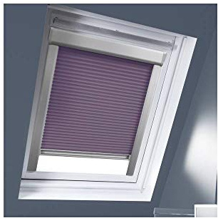MADECO Tür Store Dachfenster Plissee kompatibel Velux, Violett, S08 (largeur : 97cm - Hauteur : 116cm)