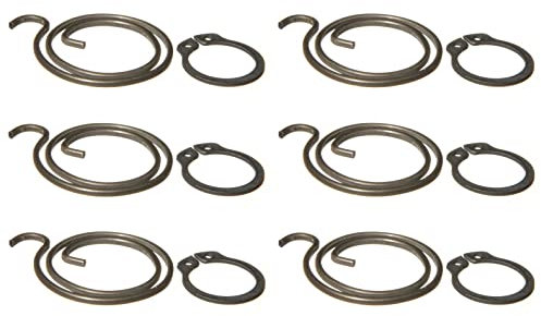Northern DIY Door Handle Spring Replacement Repair Kit (Six 2 Turn, 1.8mm Thick coils Plus six circlips)