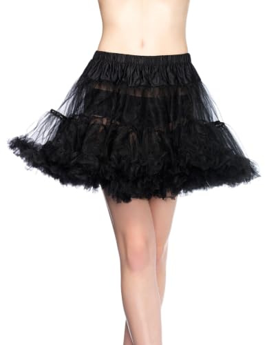 Leg Avenue Petticoat/Jupon Noir Taille Unique