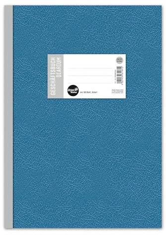 Staufen Contura Geschäftsbuch Diarium - DIN A4, 96 Blatt, liniert (9mm) | Extraweißes Qualitätspapier 70 g/m², 9-mm-Linierung für strukturierte Notizen