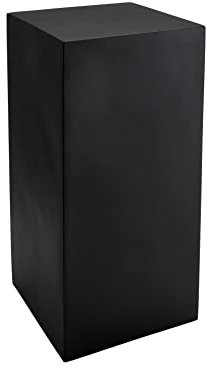 VIVANNO Podest Deko-Säule Stele Blumenständer Fiberglas Anthrazit 30x30x60