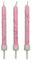 PME Pink Glitter Candles, 10-Pack , 0.5 x 0.5 x 6.2 cm, Packaging May Vary