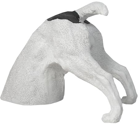 colourliving Hundefigur Garten Jack Russell Terrier grabender Hund Figur, Hundefigur klein Deko Gartenfigur Hund für Beet Terrasse
