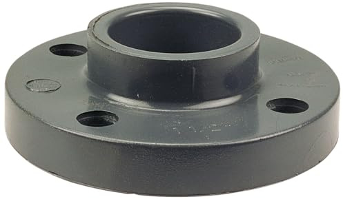 nibco 4551-h Serie PVC-Rohr Fitting, Flansch, Schedule 80, Sockel, 1 Inches, dunkelgrau, 1