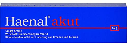 Haenal akut Creme zur Linderung von Juckreiz im Afterbereich 50g
