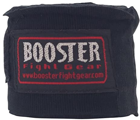 Booster Bandagen, schwarz, halbelastisch, 4.6 m, Hand Wraps, Wickelbandagen, MMA