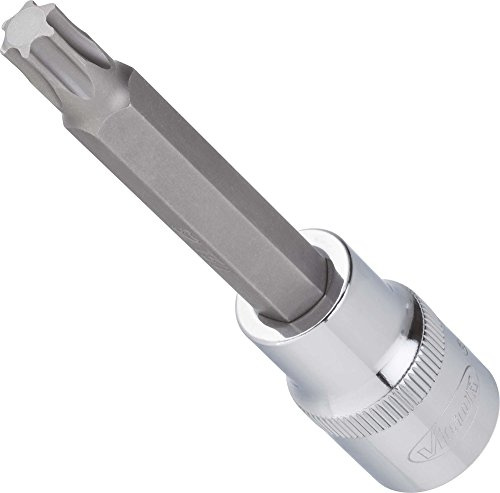 Vigor V2161 - Punta de destornillador Torx T20 mm, L 100 mm, 1/2