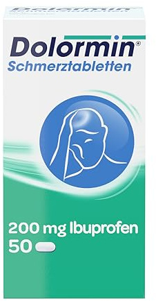 Dolormin Schmerztabletten 200 mg Ibuprofen bei Schmerzen und Fieber, 50 St. | Schnelle Hilfe bei Schmerzen und Fieber – Dolormin® Schmerztabletten