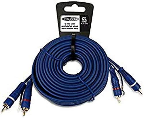 Caliber CL195 Câble audio 2 x RCA Bleu 5 m 2 x RCA Bleu