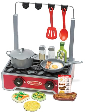 Melissa & Doug Deluxe Wooden Cooktop Set