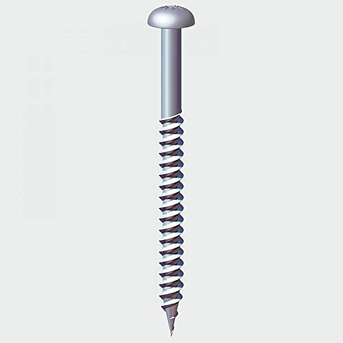 TIMCO PZ2 Round BZP Twin Woodscrews - 10 x 1 1/4 - Zinc Plated - Box of 200