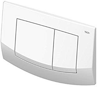 TECE ambia 9240240 Toilet Flush Plate (for Dual Flush, Top and Front Actuation for Cisterns) White