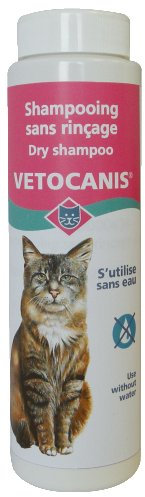 Vetocanis|Katzenshampoo|Trockenshampoo in Pulverform|Reinigt überschüssiges Sebum und Schmutz |Mit Talkum|Katzen Fellpflege|Unter Tierärztlicher Kontrolle Formuliert | Hergestellt in Frankreich | 150g