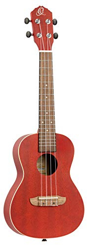Ortega Guitars Konzert Ukulele Akustisch – Earth Series – Okoume, Rot (RUFIRE)