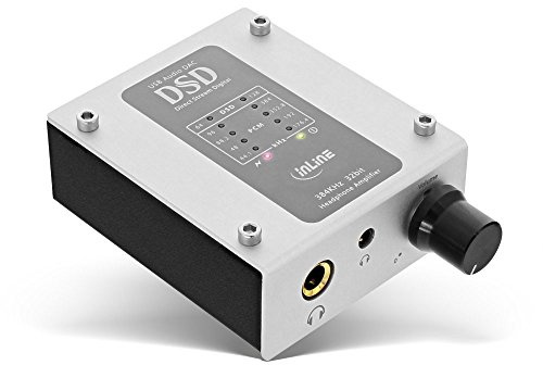 InLine AmpUSB Hi-Fi DSD Amplificatore Cuffie, 384 kHz/32-Bit, Nero