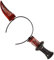 W WIDMANN MILANO Party Fashion- Coltello Sanguinante Attraverso la Testa, Multicolore, 6696T