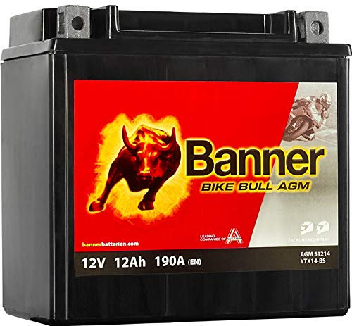 BANNER 512 14 Motorradbatterie Bike Bull, klein, Petite