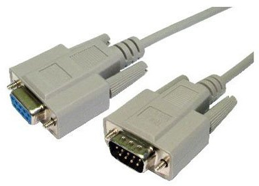 Cable-Core Câble série D9 mâle vers D9 broches femelle Null Modem moulé Lead 2 metres