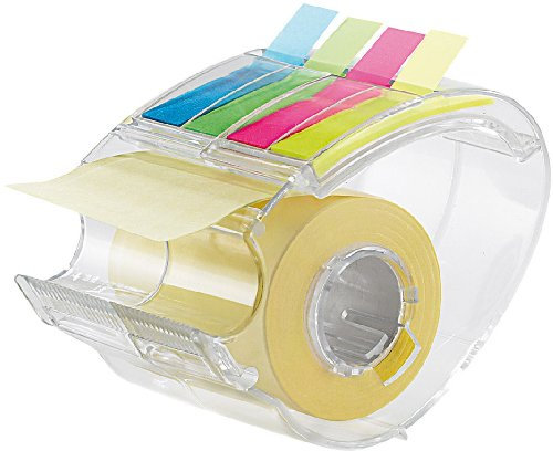 PEARL Haftnotizrolle: Haftnotizen-Spender inklusive 10m Rolle & 80 Index-Haftstreifen (Haftzettel, Notizzettel Rolle, Klebezettel)