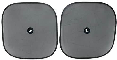 TURBOCAR - Pare-Soleil Voiture - Pare Soleil latéral Fixation à Ventouse - Fixation par Ventouse Centrale homologué en 71-2 pièces - Dimensions: 44 x 38 cm - Couleur: Noir - Protège de la Chaleur