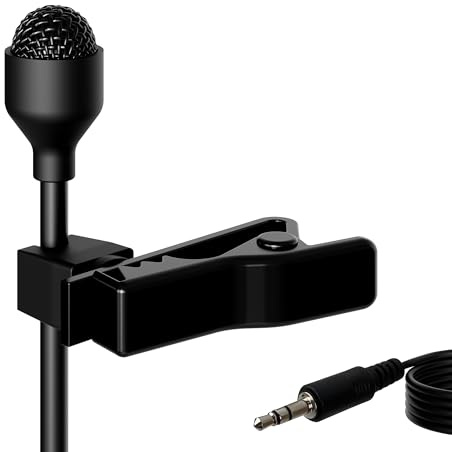 Pro JK® MIC-J 044 Lavalier Ansteck-mikrofon Externe Ansteckmikrofon für Zoom Tascam Recorders