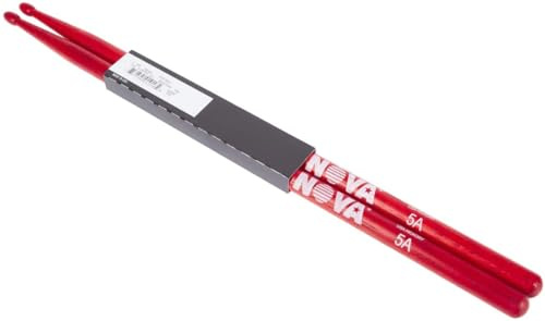 Vic FIrth - NOVA Drumsticks - 5A - Wood Tip - Red