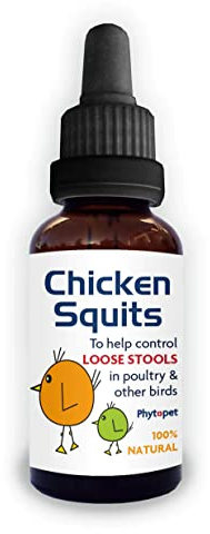 Phytopet Chicken Squits | 50ml | 100% Natural Herbal Supplement | Support For Loose and Wet Stools in Birds | Chickens & Birds |