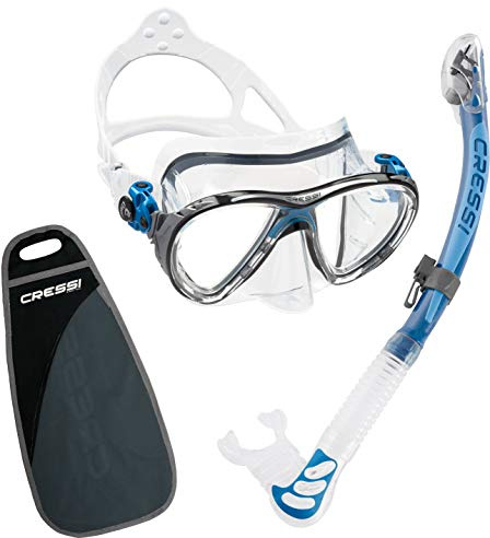 Cressi Big Eyes Evolution & Alpha Ultra Torra, klar/blå